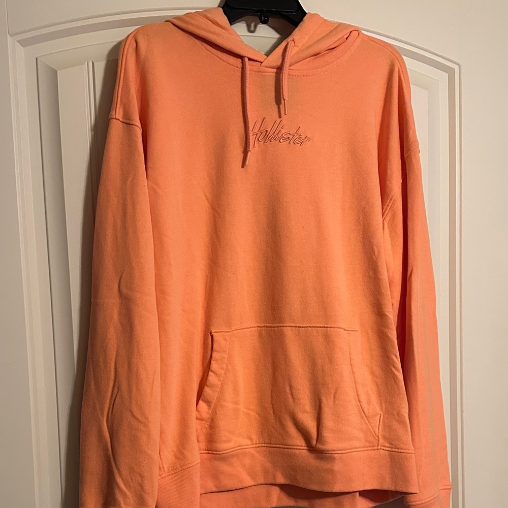 Hollister Peach Hoodie with Logo